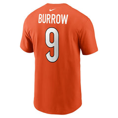Joe Burrow Cincinnati Bengals Player Name & Number T-Shirt Orange - Nike