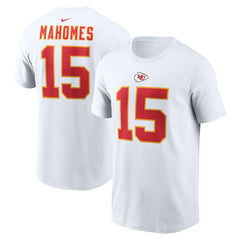 Patrick Mahomes Kansas City Chiefs Player Name & Number T-Shirt White - Nike