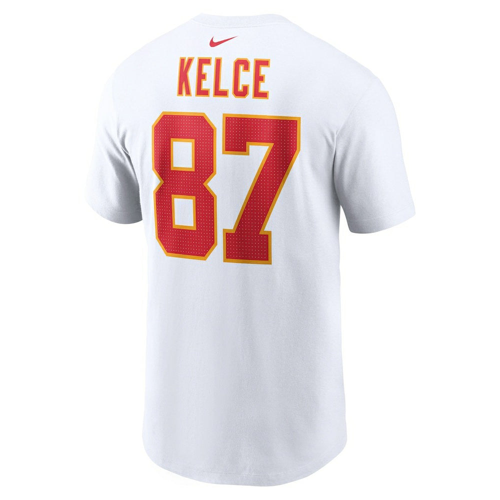 Travis Kelce Kansas City Chiefs Player Name & Number T-Shirt White - Nike