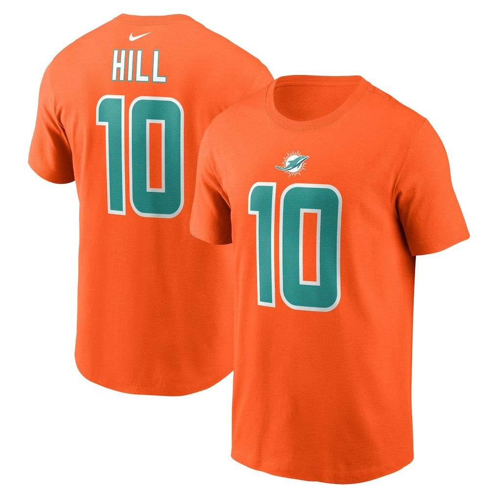 Tyreek Hill Miami Dolphins Player Name & Number T-Shirt Orange - Nike