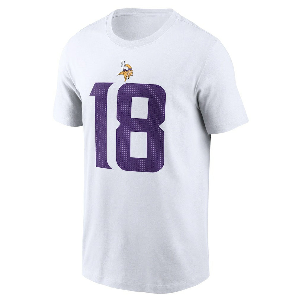 Justin Jefferson Minnesota Vikings Player Name & Number T-Shirt White - Nike