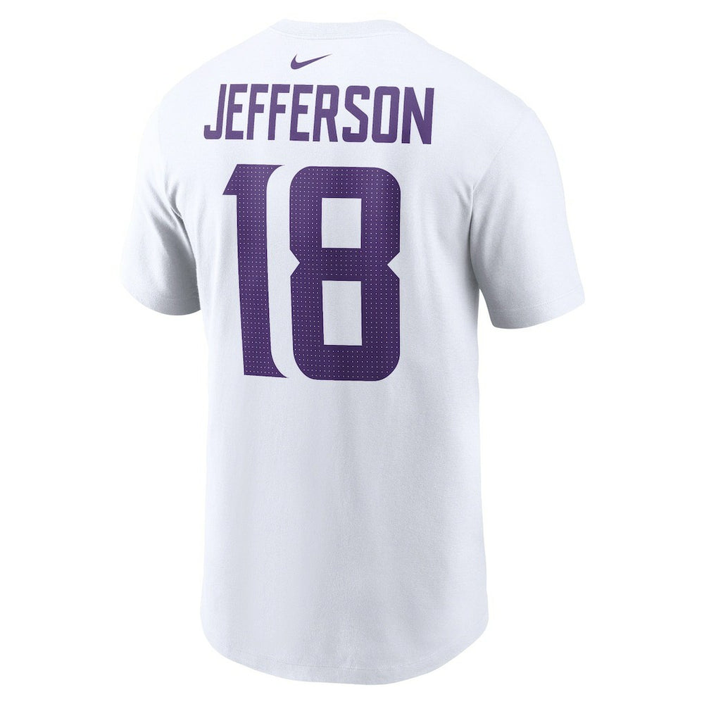 Justin Jefferson Minnesota Vikings Player Name & Number T-Shirt White - Nike