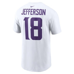 Justin Jefferson Minnesota Vikings Player Name & Number T-Shirt White - Nike