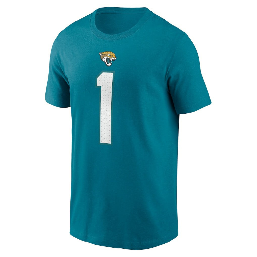 Travis Etienne Jacksonville Jaguars Player Name & Number T-Shirt Teal - Nike
