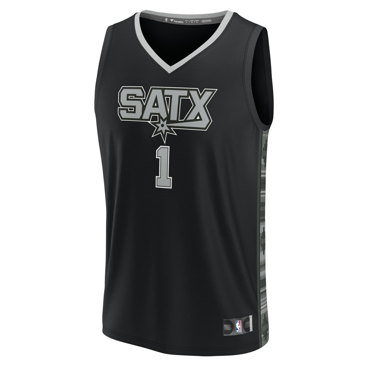 Fanatics - Victor Wembanyama San Antonio Spurs Youth Fast Break Player Jersey - Statement Edition - Black