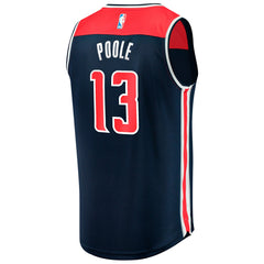 Fanatics - Jordan Poole Washington Wizards Youth Fast Break Player Jersey - Statement Edition - Navy