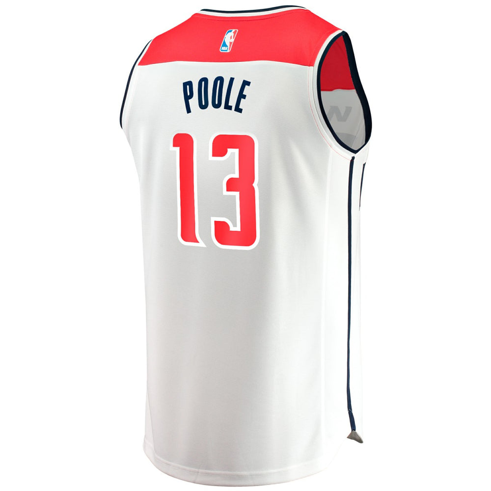 Fanatics - Jordan Poole Washington Wizards Youth Fast Break Player Jersey - Association Edition - White