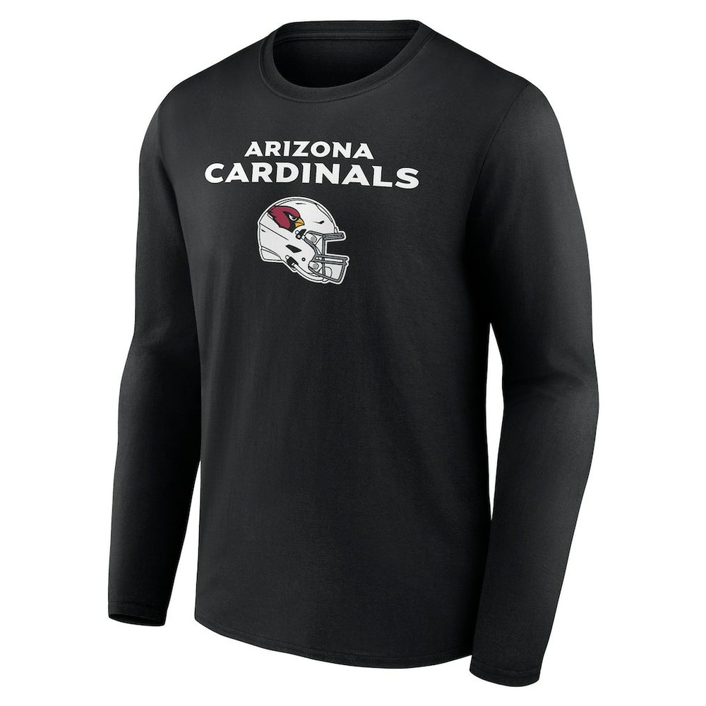 Arizona Cardinals Personalized Name & Number Team Wordmark Long Sleeve T-Shirt Black - NFL