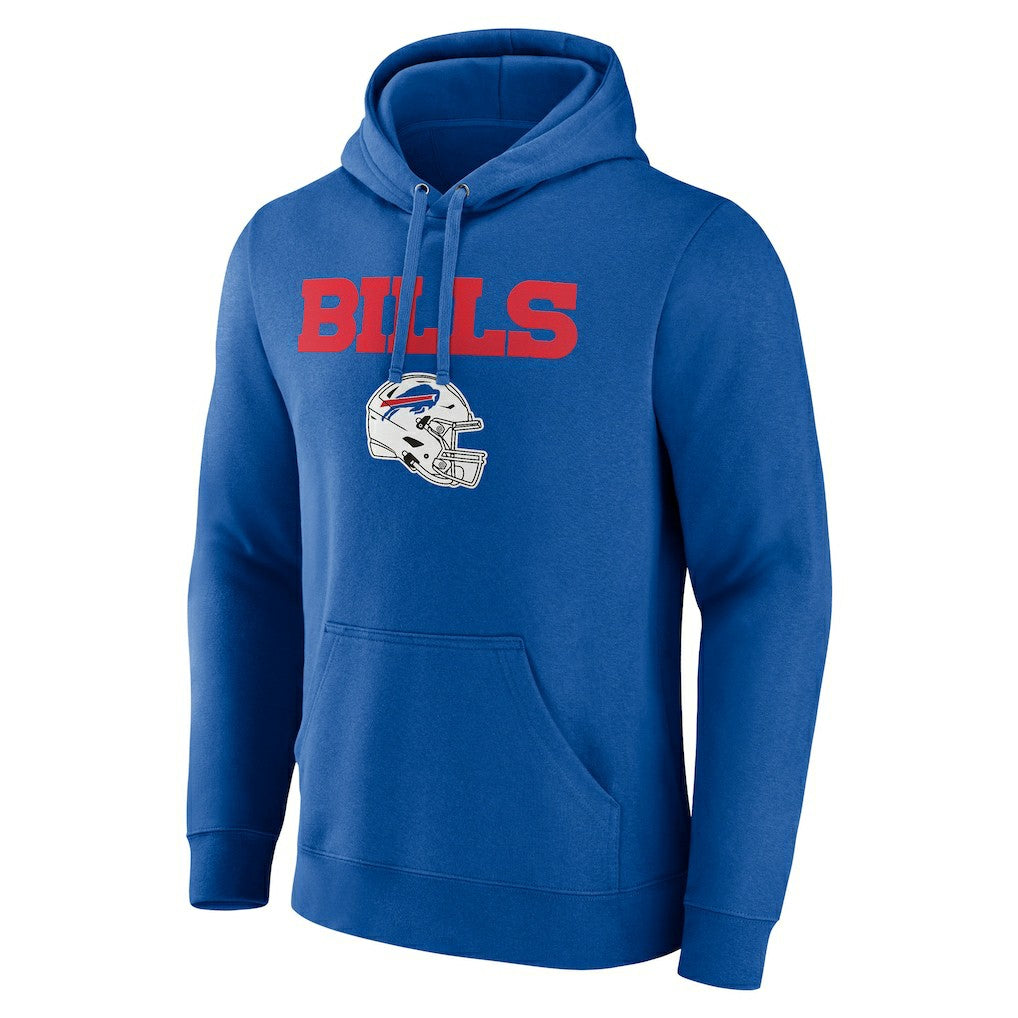 Buffalo Bills Personalized Name & Number Team Wordmark Pullover Hoodie Royal - NFL