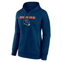 Chicago Bears Women's Personalized Name & Number Team Wordmark Pullover Hoodie Navy - NFL