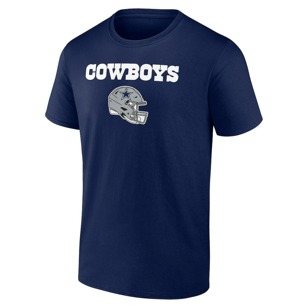 Dallas Cowboys Personalized Name & Number Team Wordmark T-Shirt Navy - NFL