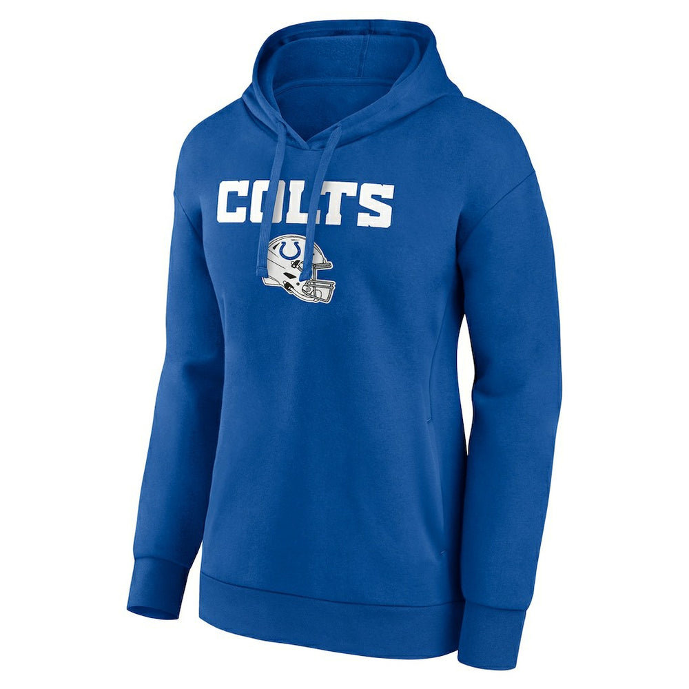 Indianapolis Colts Women's Personalized Name & Number Team Wordmark Pullover Hoodie Royal - NFL
