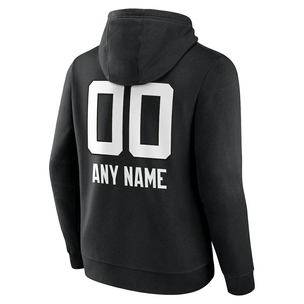 Jacksonville Jaguars Personalized Name & Number Team Wordmark Pullover Hoodie Black - NFL