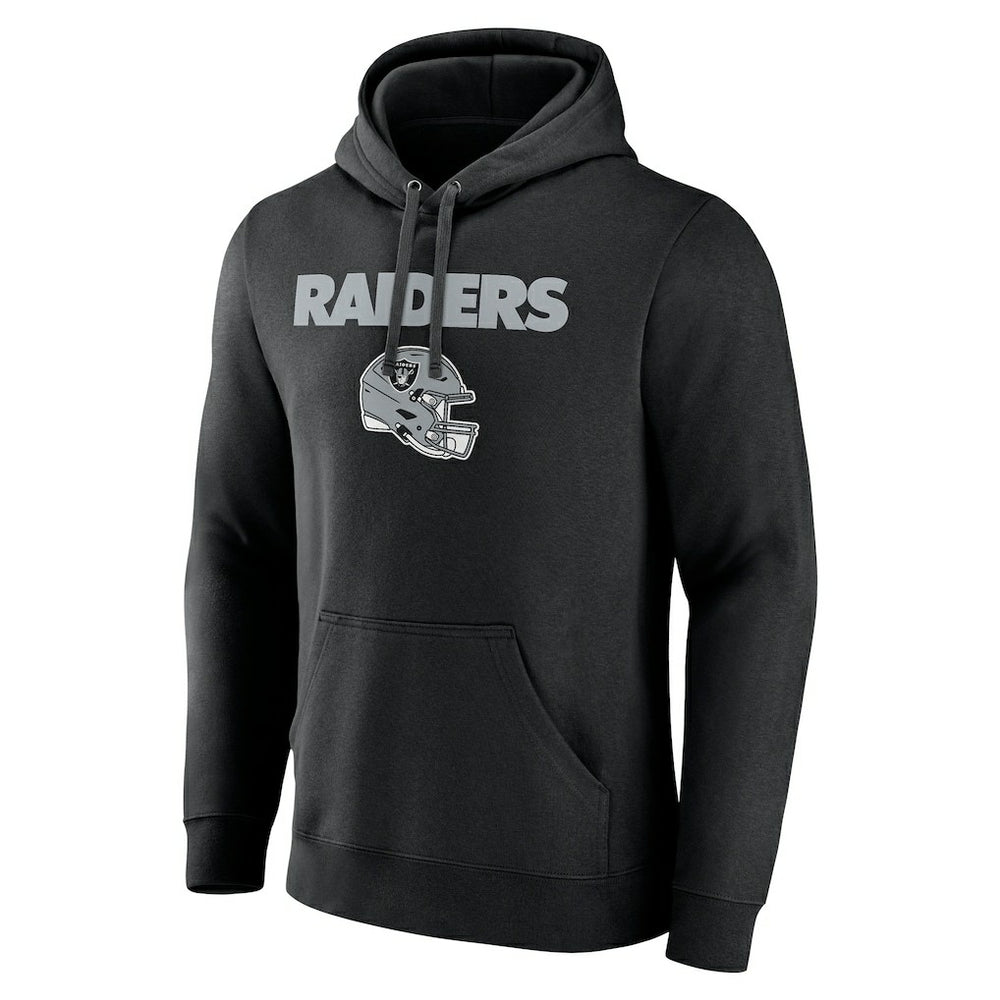 Las Vegas Raiders Personalized Name & Number Team Wordmark Pullover Hoodie Black - NFL