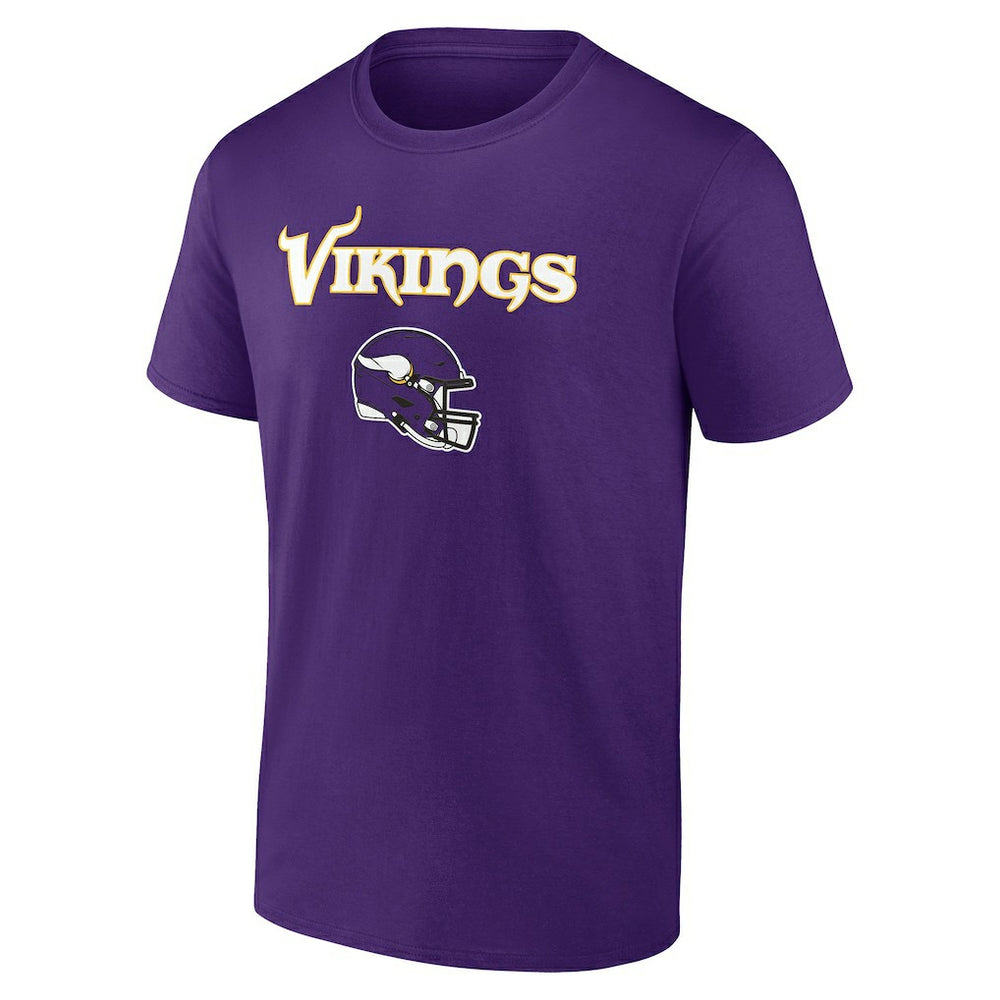 Minnesota Vikings Personalized Name & Number Team Wordmark T-Shirt Purple - NFL
