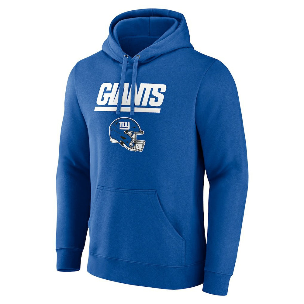 New York Giants Personalized Name & Number Team Wordmark Pullover Hoodie Royal - NFL