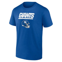 New York Giants Personalized Name & Number Team Wordmark T-Shirt Royal - NFL