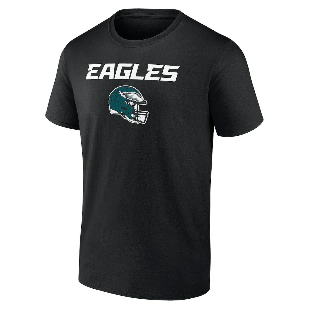 Philadelphia Eagles Personalized Name & Number Team Wordmark T-Shirt Black - NFL