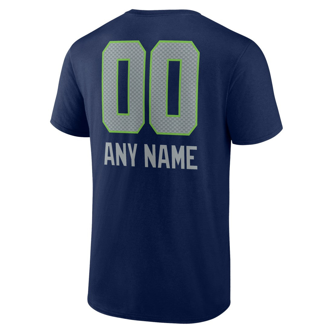 Seattle Seahawks Personalized Name & Number Team Wordmark T-Shirt College Navy - NFL