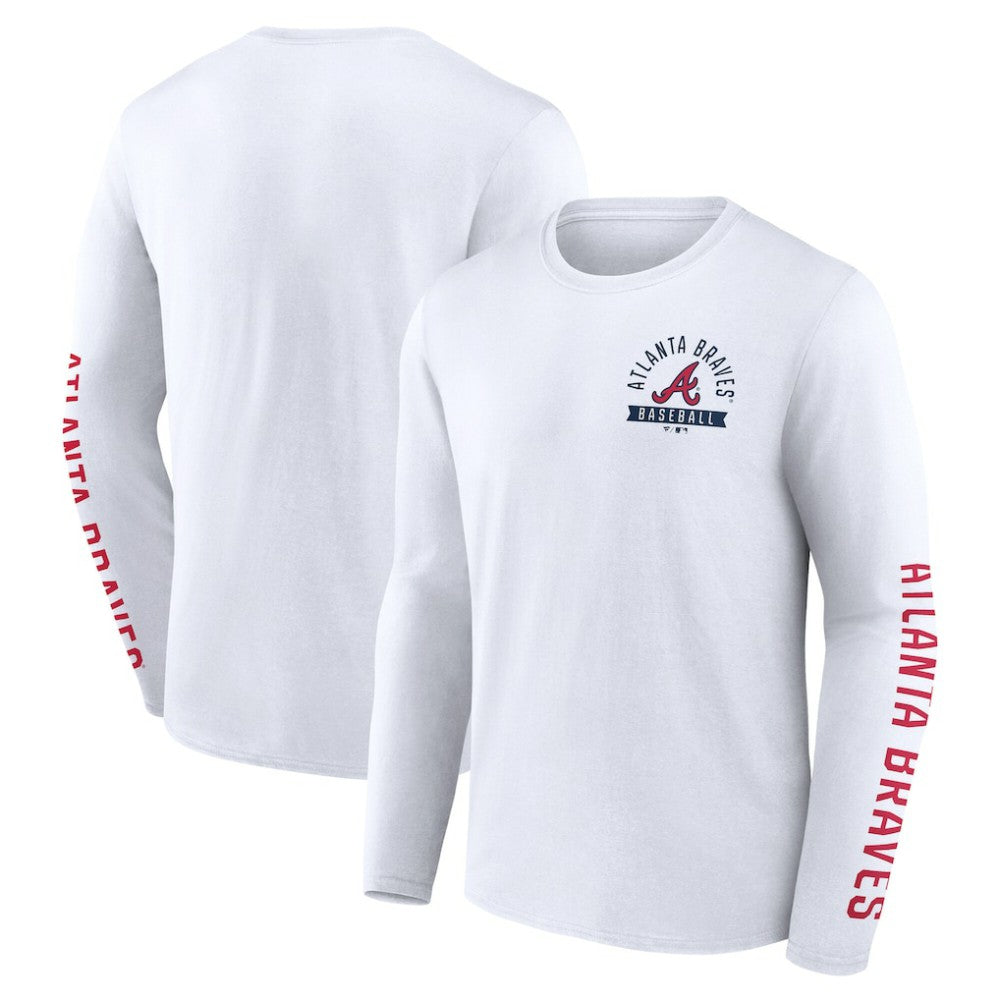 Atlanta Braves Fanatics Press Box Long Sleeve T-Shirt for sale