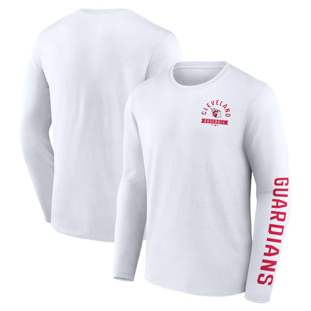 Cleveland Guardians Fanatics Press Box Long Sleeve T-Shirt On Sale