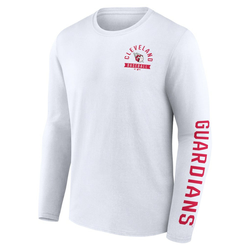 Cleveland Guardians Fanatics Press Box Long Sleeve T-Shirt On Sale