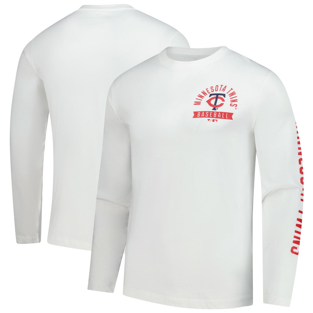 Minnesota Twins Fanatics Press Box Long Sleeve T-Shirt Clearance