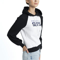 NBA - Phoenix Suns Lusso Women's Marlowe Tri-Blend Raglan Pullover Hoodie - White