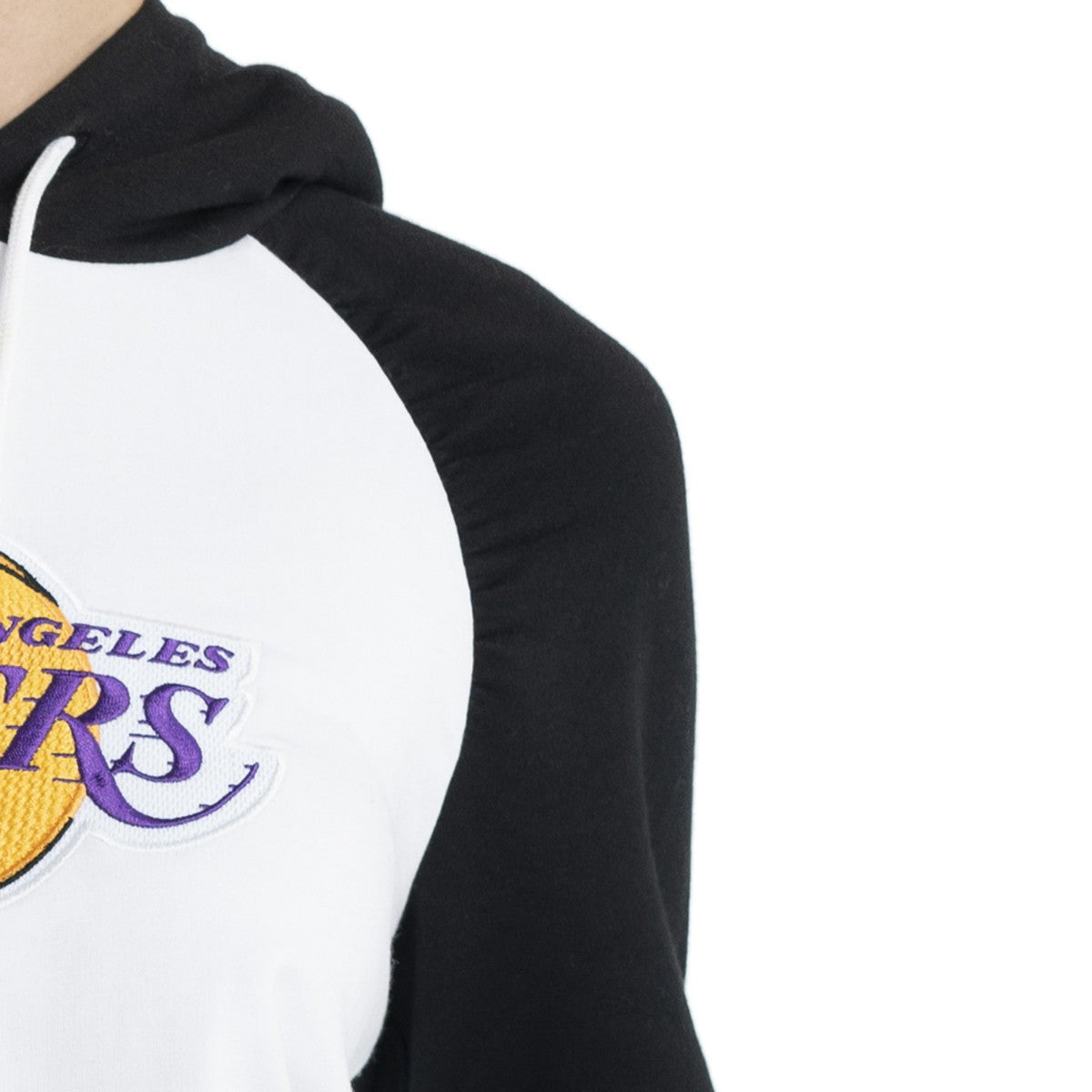 NBA - Los Angeles Lakers Lusso Women's Marlowe Tri-Blend Raglan Pullover Hoodie - White