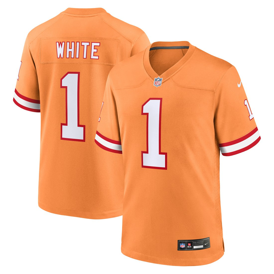 Rachaad White Tampa Bay Buccaneers Alternate Game Jersey Orange - Nike