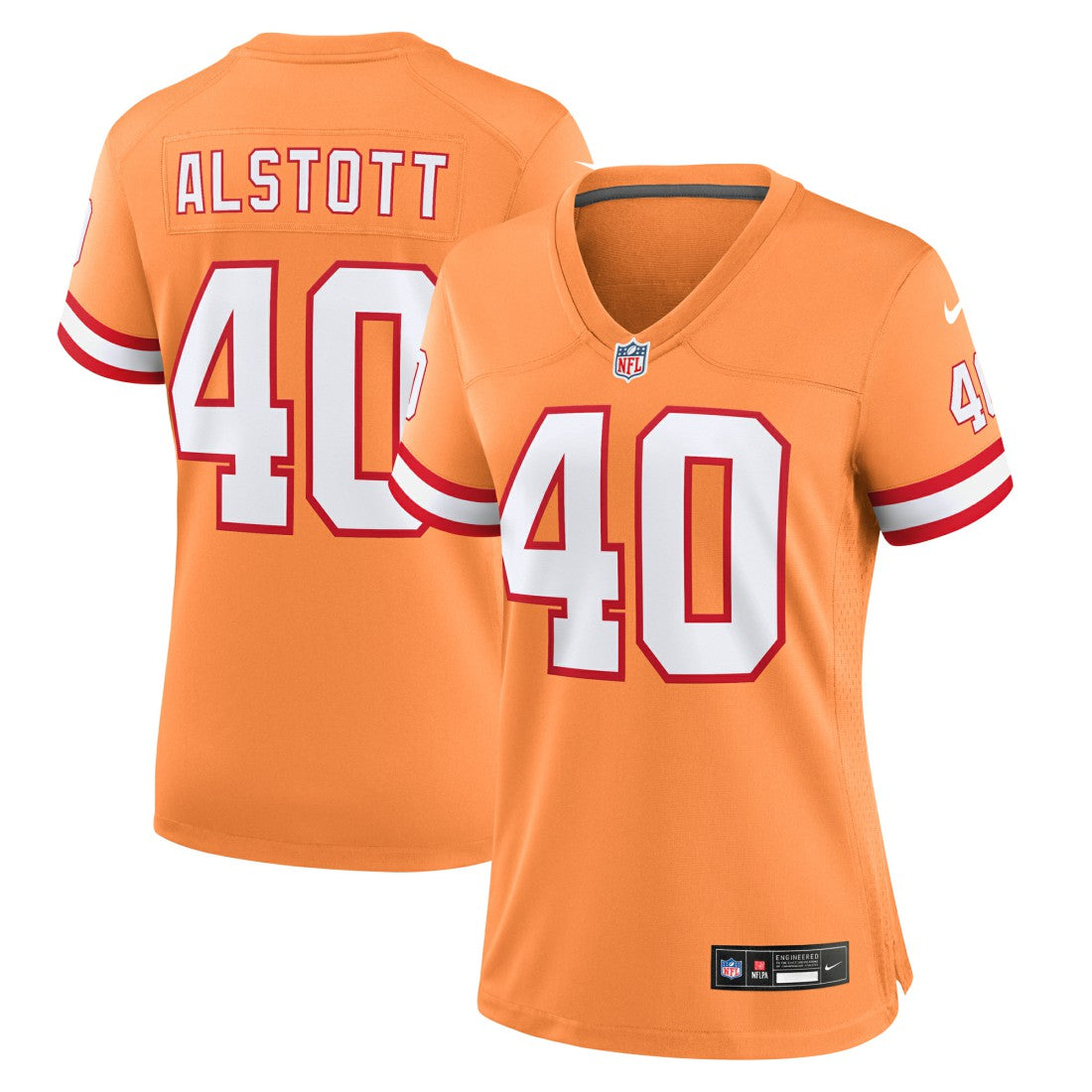 Mike Alstott Tampa Bay Buccaneers Women's Throwback Game Jersey Orange - Nike