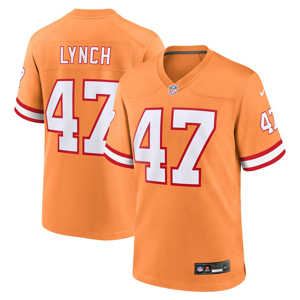 John Lynch Tampa Bay Buccaneers Throwback Game Jersey Orange - Nike