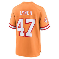 John Lynch Tampa Bay Buccaneers Throwback Game Jersey Orange - Nike