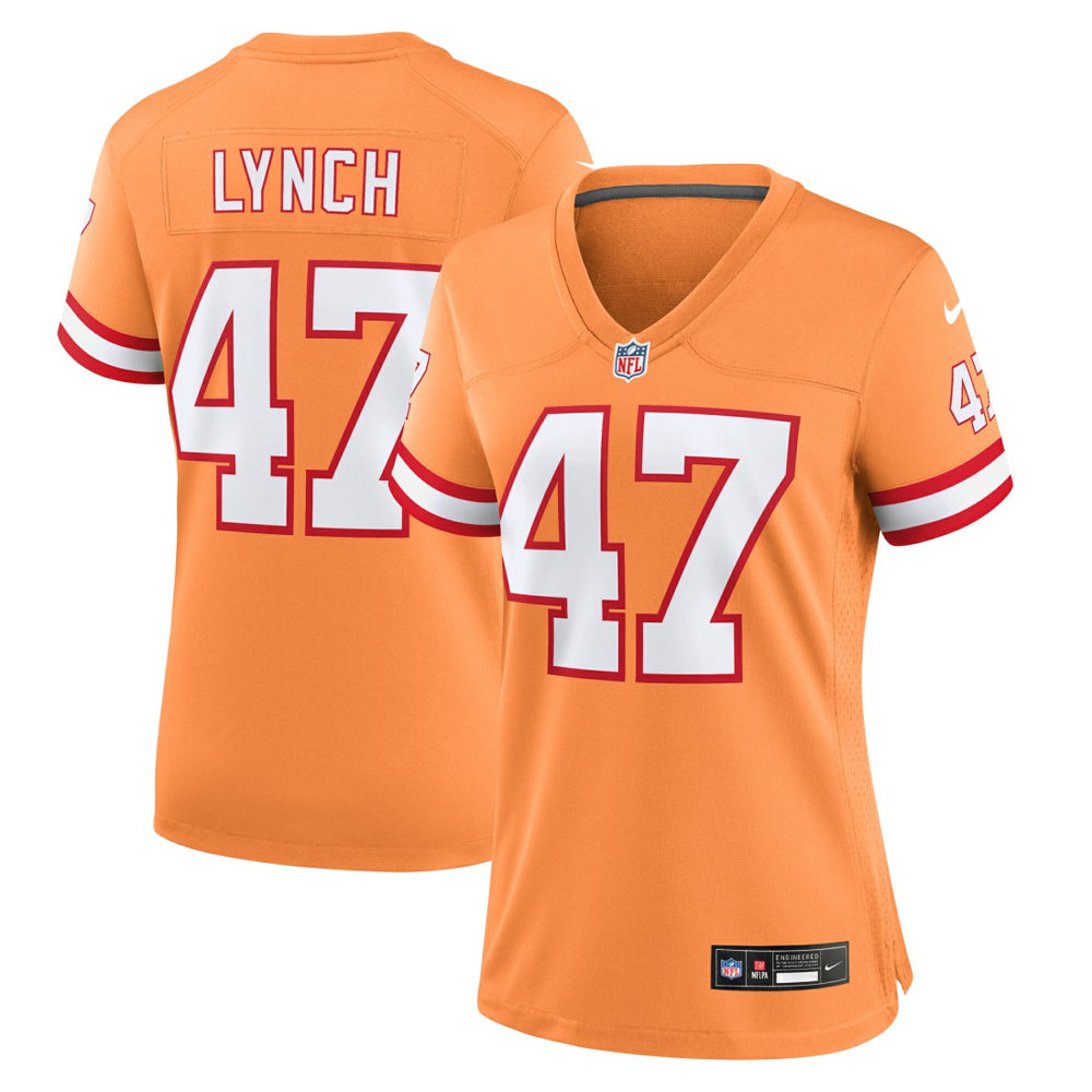 John Lynch Tampa Bay Buccaneers Women's Throwback Game Jersey Orange - Nike