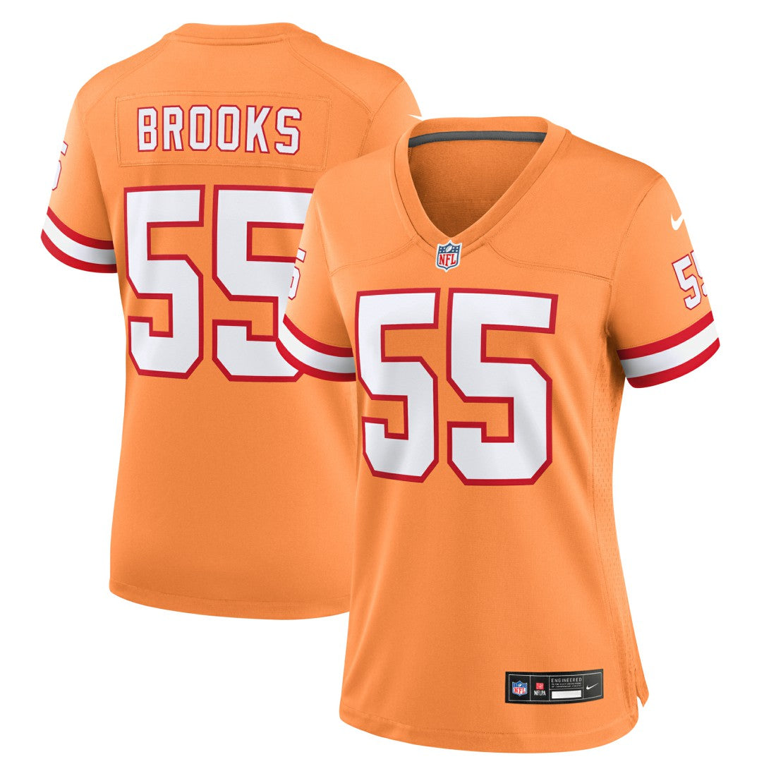 Derrick Brooks Tampa Bay Buccaneers Women's Throwback Game Jersey Orange - Nike