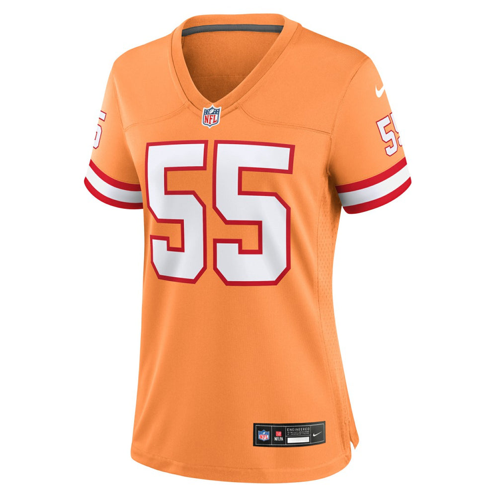 Derrick Brooks Tampa Bay Buccaneers Women's Throwback Game Jersey Orange - Nike