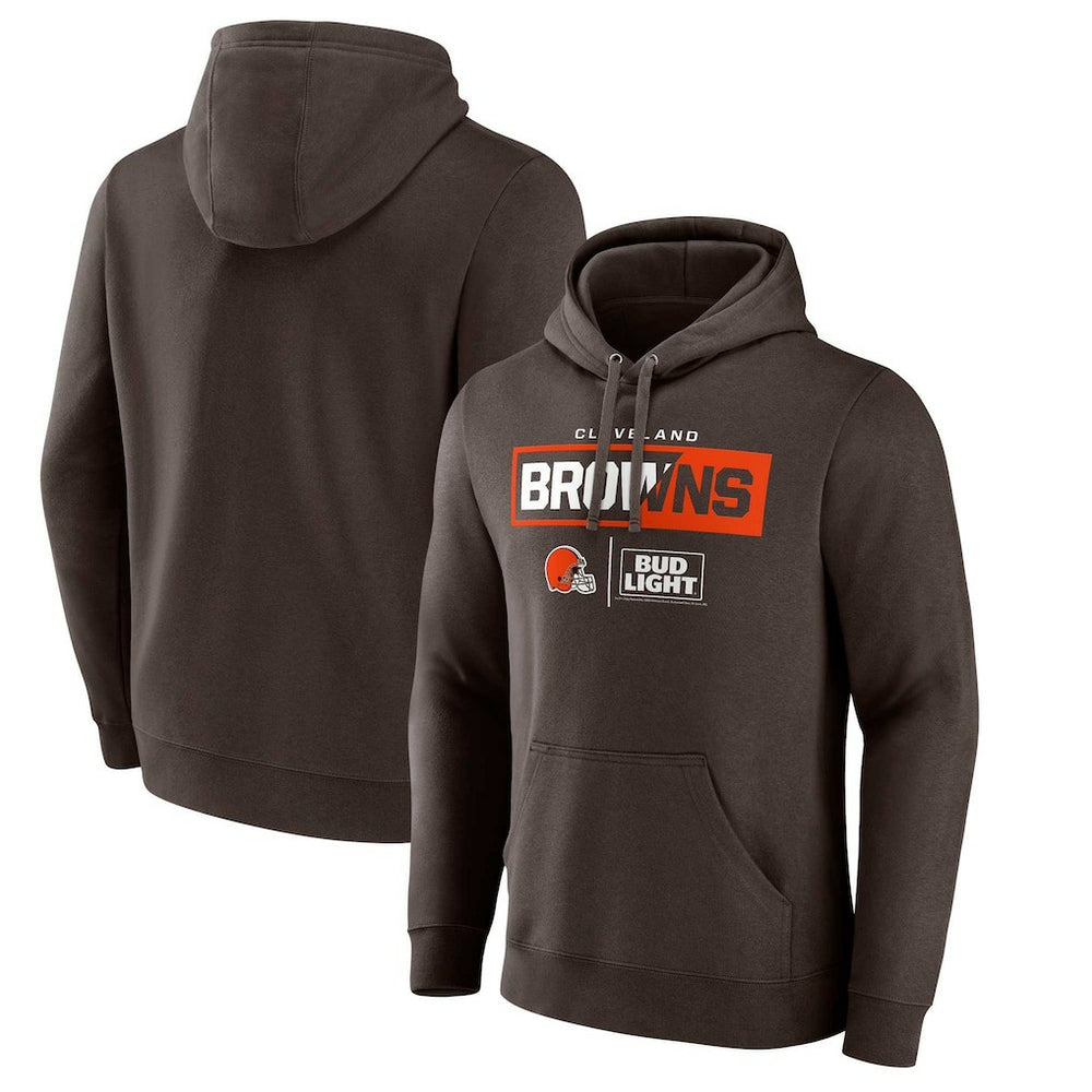 Cleveland Browns NFL x Bud Light Pullover Hoodie Brown - NFL