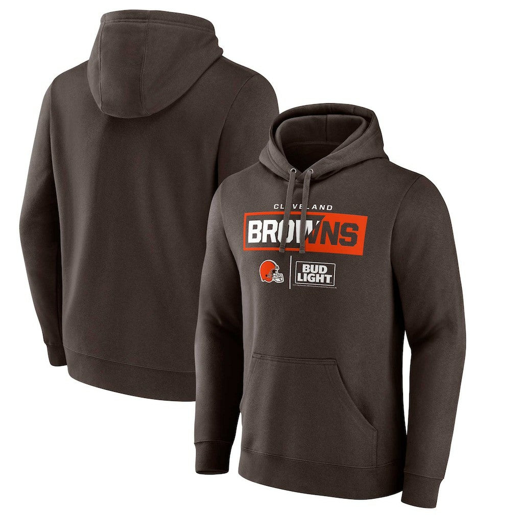 Cleveland Browns NFL x Bud Light Pullover Hoodie Brown - NFL