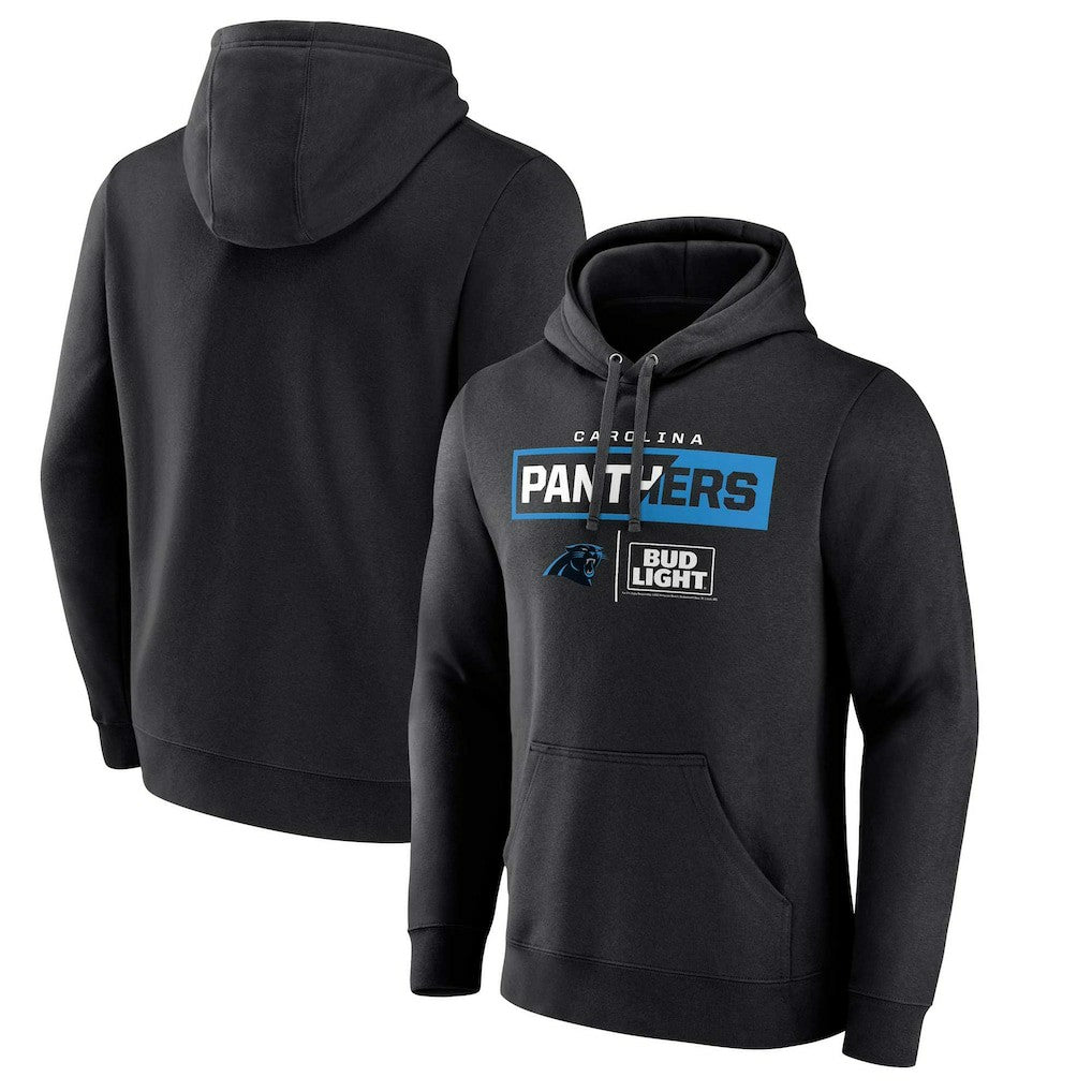 Carolina Panthers NFL x Bud Light Pullover Hoodie Black - NFL