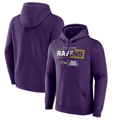 Baltimore Ravens NFL x Bud Light Pullover Hoodie Purple - NFL