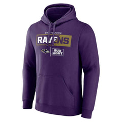 Baltimore Ravens NFL x Bud Light Pullover Hoodie Purple - NFL