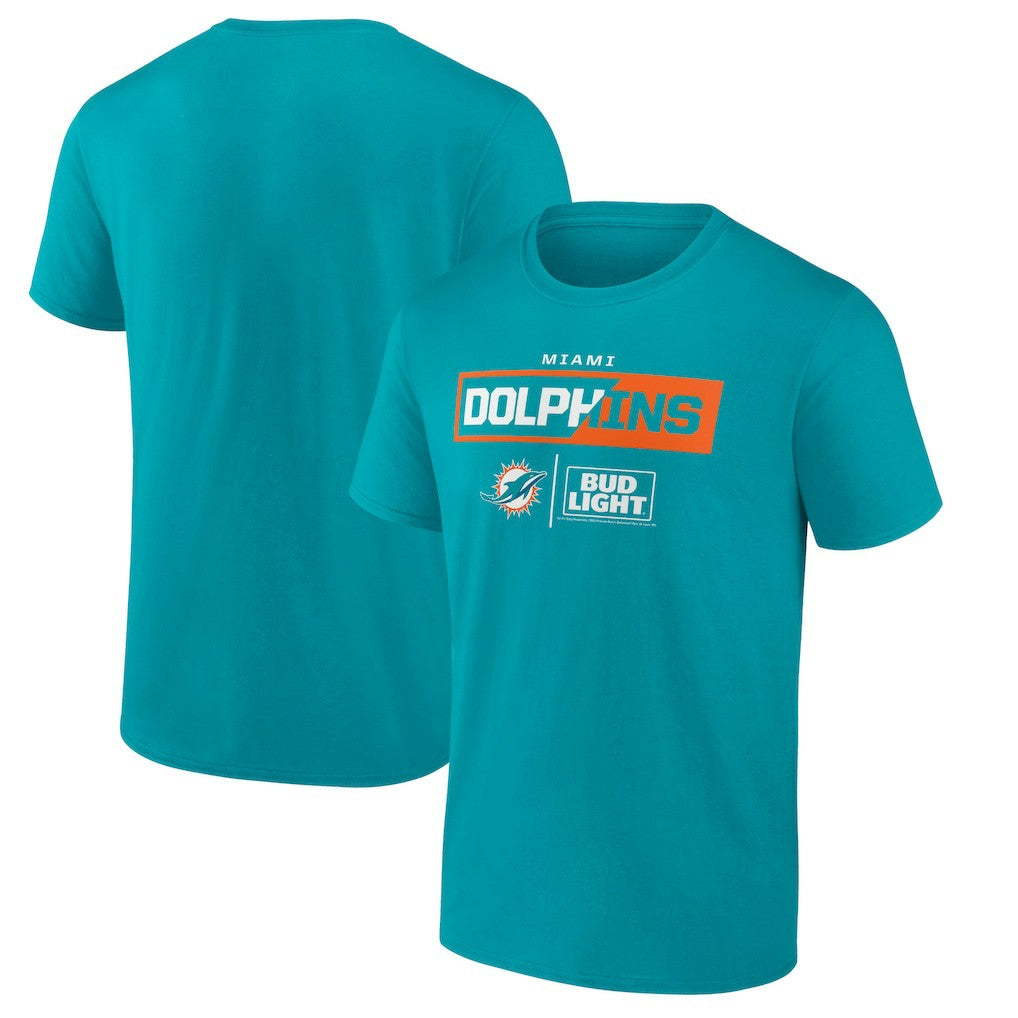 Miami Dolphins NFL x Bud Light T-Shirt Aqua - NFL