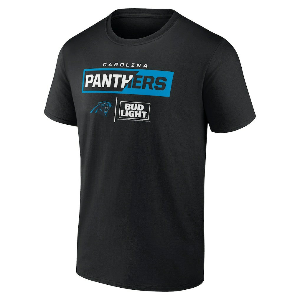 Carolina Panthers NFL x Bud Light T-Shirt Black - NFL
