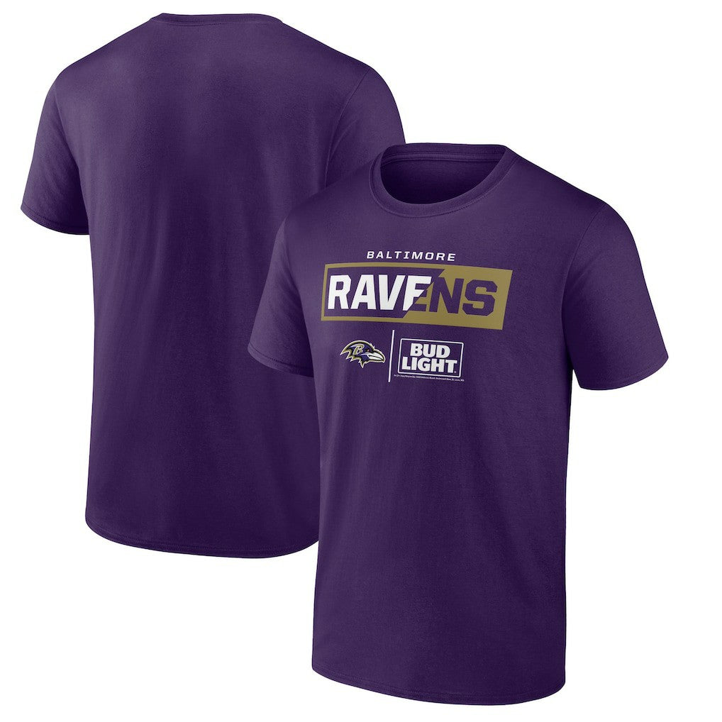 Baltimore Ravens NFL x Bud Light T-Shirt Purple - NFL