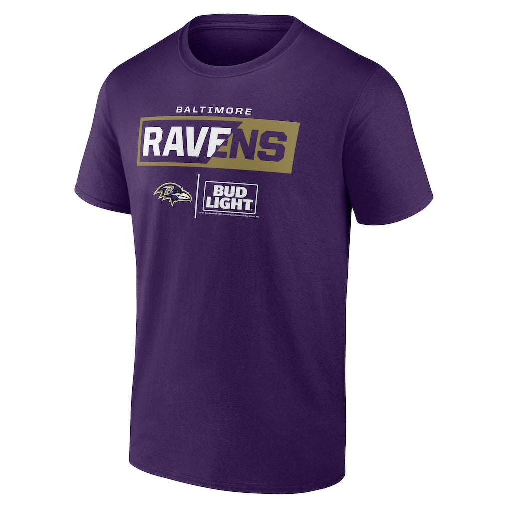 Baltimore Ravens NFL x Bud Light T-Shirt Purple - NFL