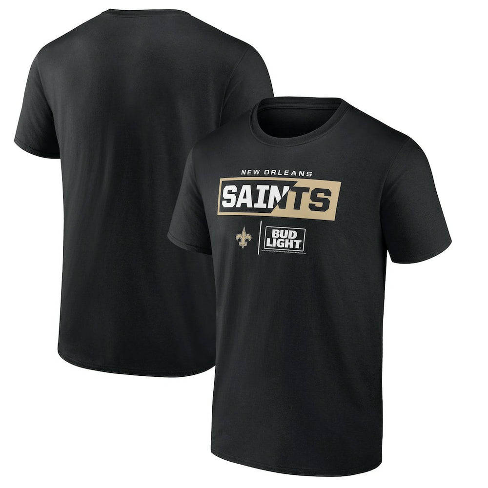 New Orleans Saints NFL x Bud Light T-Shirt Black - NFL