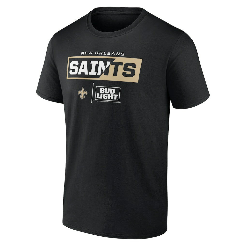 New Orleans Saints NFL x Bud Light T-Shirt Black - NFL