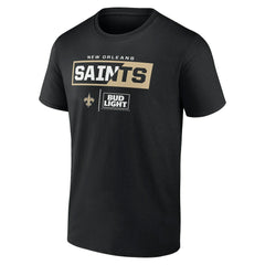 New Orleans Saints NFL x Bud Light T-Shirt Black - NFL