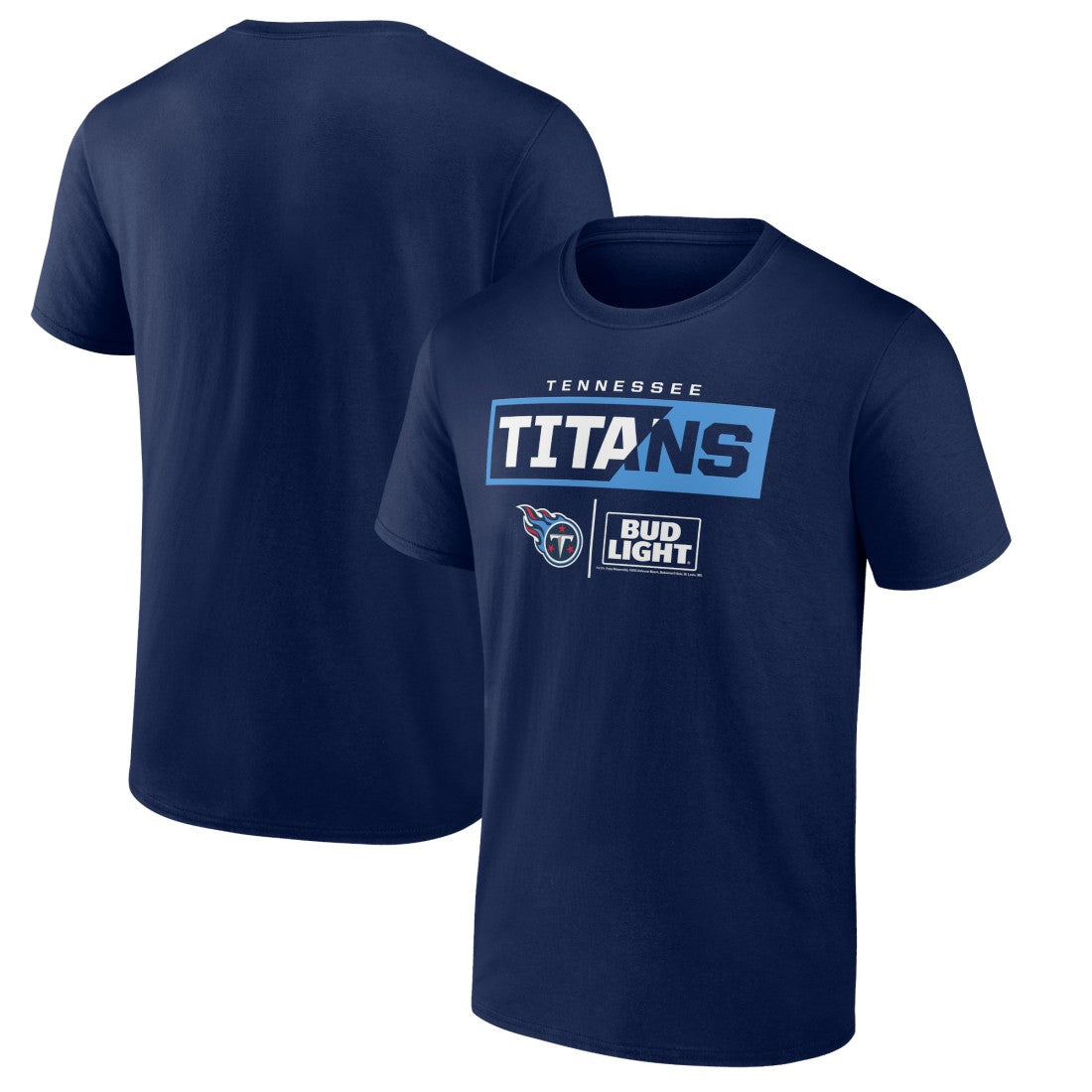 Tennessee Titans NFL x Bud Light T-Shirt Navy - NFL