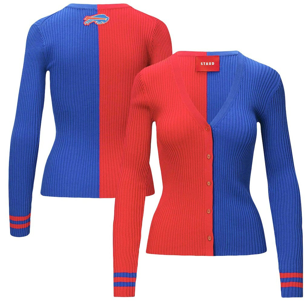 Buffalo Bills STAUD Women's Cargo Sweater Red/Royal - NFL